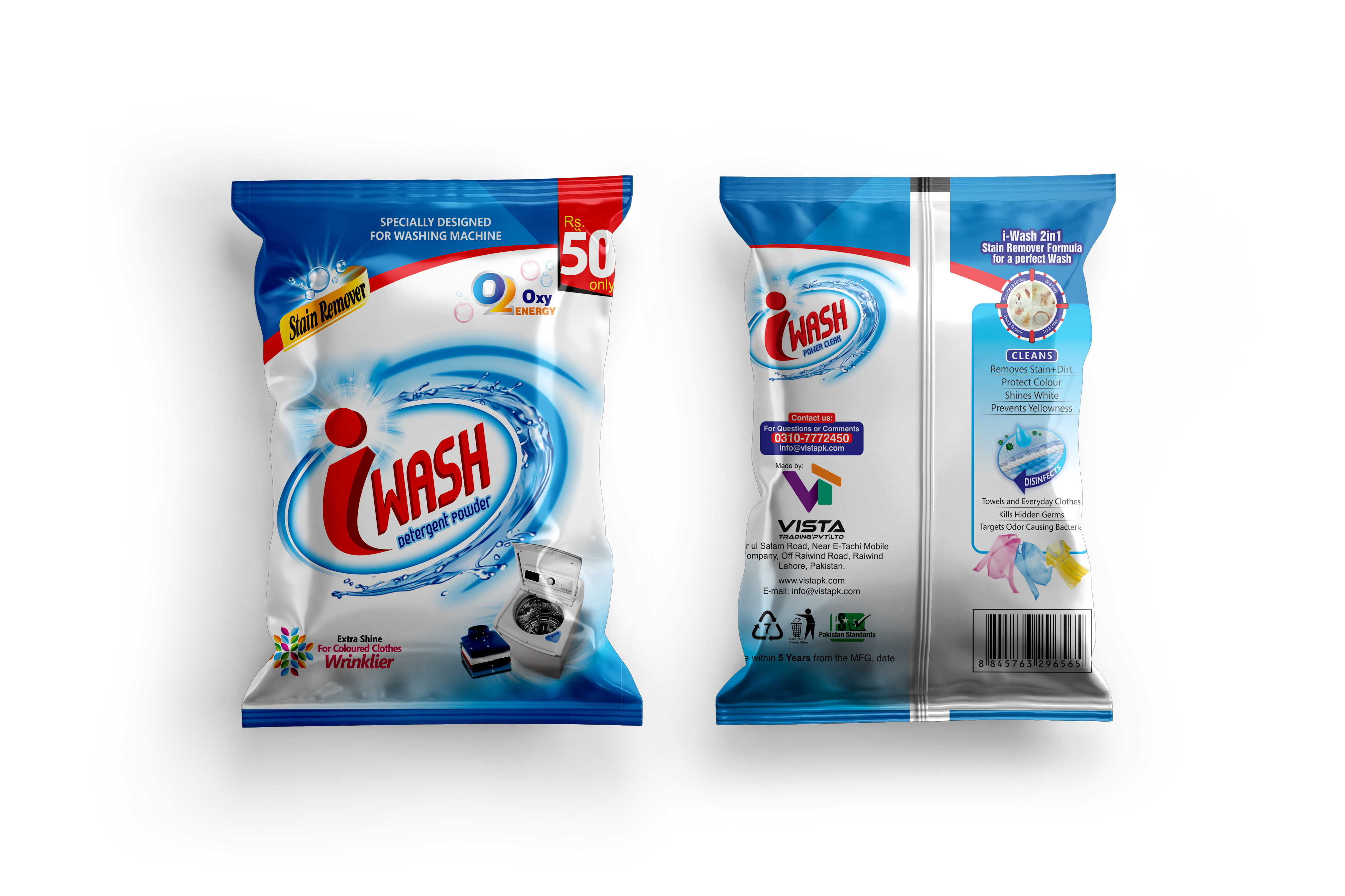 Vista iWash washing powder Pakistan