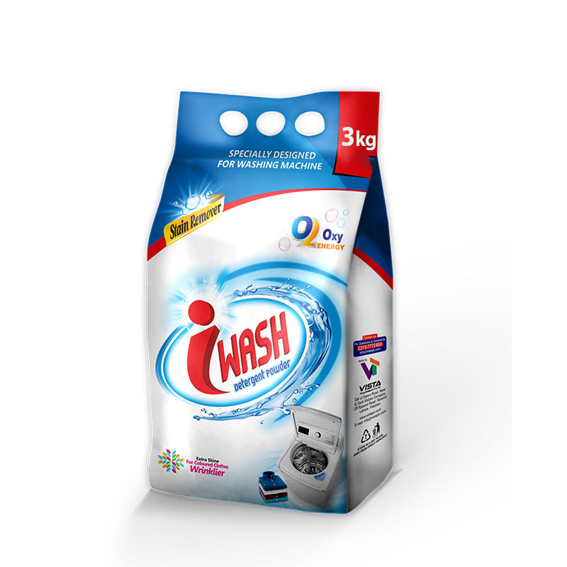 iWash 3kg Pack - Top Local Detergent Brand Pakistan - vistapk